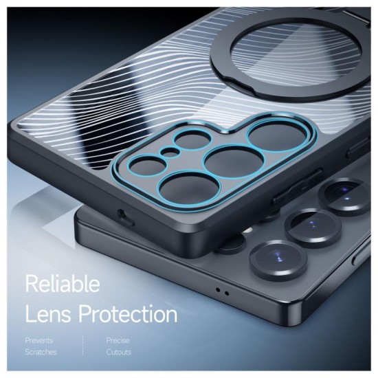Θήκη TPU & PC Dux Ducis Aimo Magnetic MagSafe με Stand Samsung S938 Galaxy S25 Ultra 5G Μαύρο Θήκη TPU & PC Dux Ducis Aimo Magnetic MagSafe με Stand Samsung S938 Galaxy S25 Ultra 5G Μαύρο
