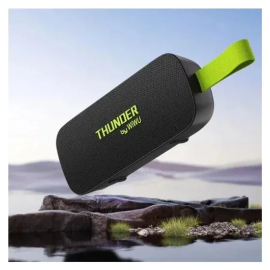 Φορητό Ηχείο Bluetooth WiWU Thunder H2 TWS BT 5.3 USB MicroSD IPX7 1200mAh 10W Μαύρο Φορητό Ηχείο Bluetooth WiWU Thunder H2 TWS BT 5.3 USB MicroSD IPX7 1200mAh 10W Μαύρο