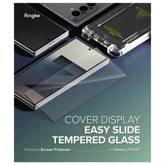 Tempered Glass Full Face Ringke Cover Display Samsung Galaxy Z Fold 7 5G Διάφανο (2 τεμ.)