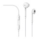 Hands Free Stereo Devia Earpods EM022 3.5mm με Χειριστήριο & Μικρόφωνο Λευκό