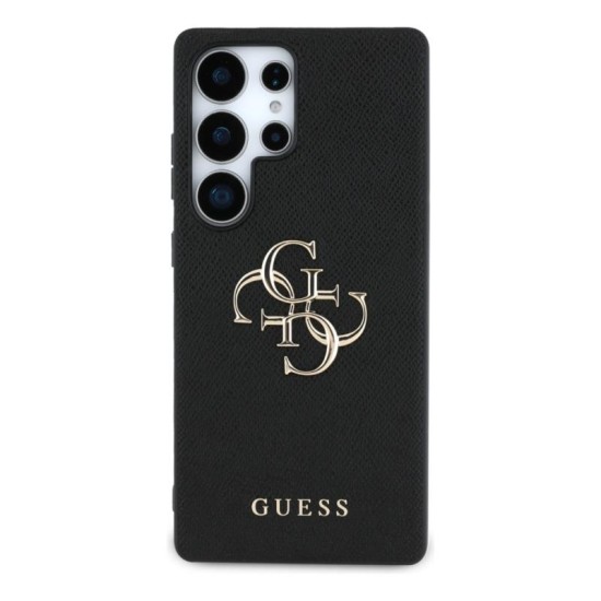 Θήκη PU Guess Samsung Galaxy S25 Ultra Hardcase Grained Big Logo 4G Μαύρο Θήκη PU Guess Samsung Galaxy S25 Ultra Hardcase Grained Big Logo 4G Μαύρο