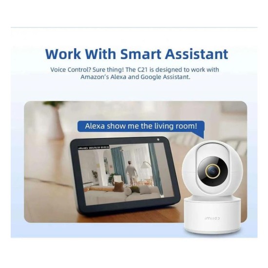 Home Security Camera C21 Imilab 360° 1080p CMSXJ38A Λευκό Home Security Camera C21 Imilab 360° 1080p CMSXJ38A Λευκό