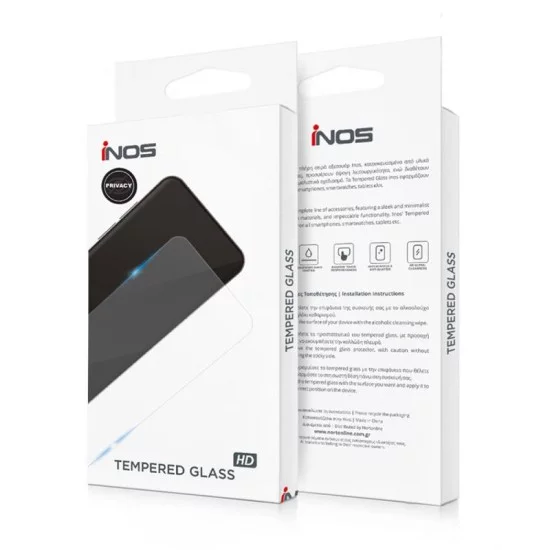 Tempered Glass Full Face Privacy inos 0.33mm Xiaomi Redmi Note 14 5G Μαύρο Tempered Glass Full Face Privacy inos 0.33mm Xiaomi Redmi Note 14 5G Μαύρο