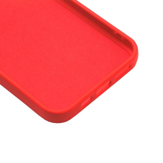 Θήκη Liquid Silicon inos Apple iPhone 12 mini L-Cover Κόκκινο