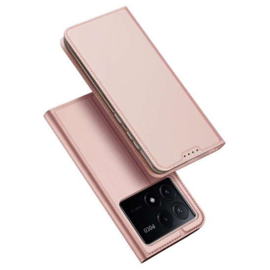Θήκη Flip Dux Ducis Skin Pro Xiaomi Poco X6 Pro 5G/ Redmi K70E Ροζ Θήκη Flip Dux Ducis Skin Pro Xiaomi Poco X6 Pro 5G/ Redmi K70E Ροζ