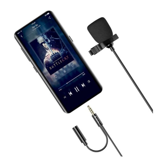 Ενσύρματο Μικρόφωνο Devia EM603 3.5mm 1.5m Smart Μαύρο Ενσύρματο Μικρόφωνο Devia EM603 3.5mm 1.5m Smart Μαύρο
