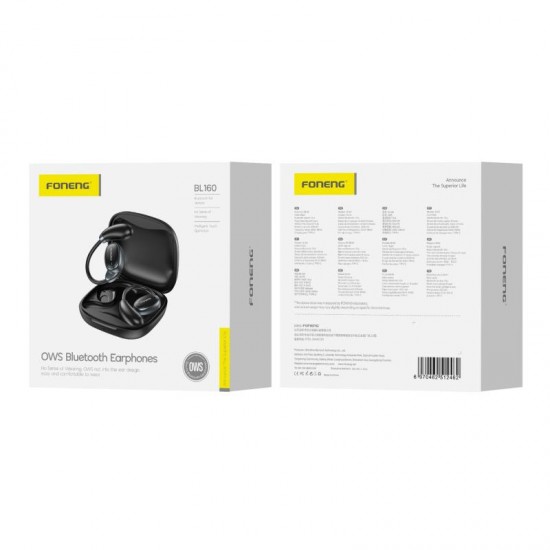 True Wireless Ακουστικά Bluetooth Foneng OWS BL160 Μαύρο True Wireless Ακουστικά Bluetooth Foneng OWS BL160 Μαύρο