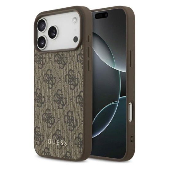 Θήκη PU Guess Apple iPhone 17 Pro Max Hardcase Classic Logo 4G Καφέ Θήκη PU Guess Apple iPhone 17 Pro Max Hardcase Classic Logo 4G Καφέ