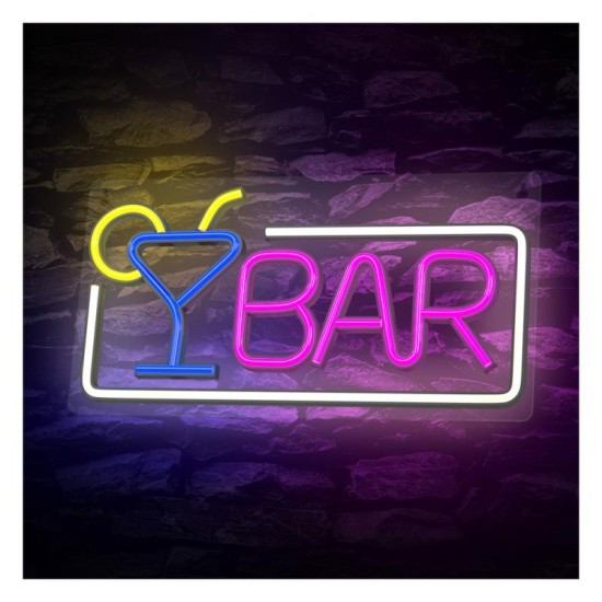 Neon Plexi Forever Light FPNE01X BAR (USB, On/Off & Dimmer) Πολύχρωμο Neon Plexi Forever Light FPNE01X BAR (USB, On/Off & Dimmer) Πολύχρωμο