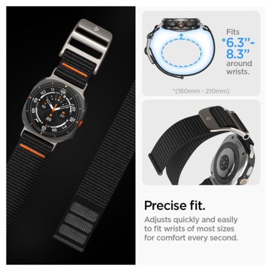 Λουράκι Spigen Durapro Flex Samsung Galaxy Watch Ultra (47mm) Μαύρο Λουράκι Spigen Durapro Flex Samsung Galaxy Watch Ultra (47mm) Μαύρο