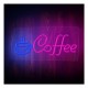 Neon Plexi Neolia NNE11 COFFEE (USB & On/Off) Ροζ - Μπλε Neon Plexi Neolia NNE11 COFFEE (USB & On/Off) Ροζ - Μπλε