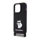Θήκη Σιλικόνης Karl Lagerfeld Apple iPhone 15 Pro Max Crossbody Choupette Μαύρο Θήκη Σιλικόνης Karl Lagerfeld Apple iPhone 15 Pro Max Crossbody Choupette Μαύρο