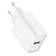 Φορτιστής Ταξιδίου inos με Έξοδο USB A 18W & Lightning Καλώδιο 1m Λευκό Φορτιστής Ταξιδίου inos με Έξοδο USB A 18W & Lightning Καλώδιο 1m Λευκό