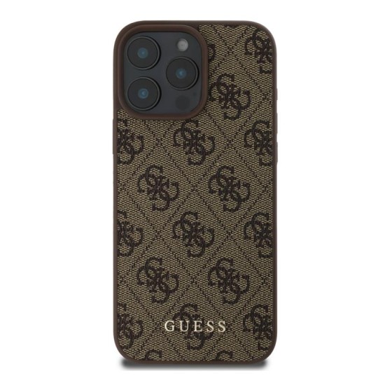 Θήκη PU Guess Apple iPhone 16 Pro Max Hardcase Classic Logo 4G Καφέ Θήκη PU Guess Apple iPhone 16 Pro Max Hardcase Classic Logo 4G Καφέ