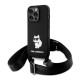 Θήκη Σιλικόνης Karl Lagerfeld Apple iPhone 15 Pro Max Crossbody Choupette Μαύρο Θήκη Σιλικόνης Karl Lagerfeld Apple iPhone 15 Pro Max Crossbody Choupette Μαύρο