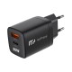 Φορτιστής Ταξιδίου Ταχείας Φόρτισης myPhone SWIFTCHARGE DUO με Διπλή Έξοδο USB A & USB C PD 20W Μαύρο Φορτιστής Ταξιδίου Ταχείας Φόρτισης myPhone SWIFTCHARGE DUO με Διπλή Έξοδο USB A & USB C PD 20W Μαύρο