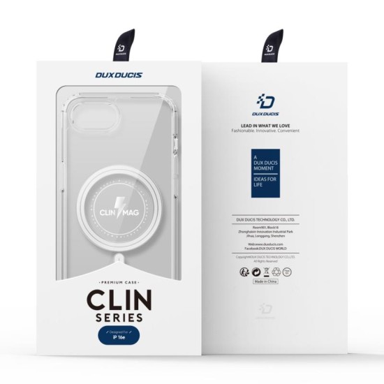 Θήκη TPU & PC Dux Ducis Clin Magnetic MagSafe Apple iPhone 16e Διάφανο Θήκη TPU & PC Dux Ducis Clin Magnetic MagSafe Apple iPhone 16e Διάφανο