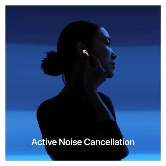Ακουστικό Bluetooth Apple MXP93 AirPods 4 με ANC Λευκό