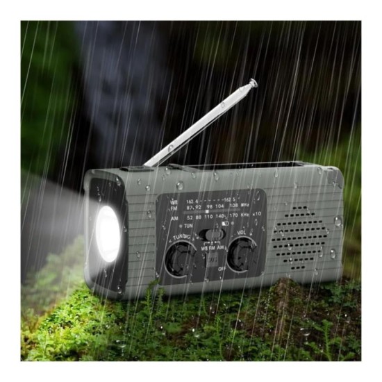 Φορητό Ηχείο Bluetooth Pristar YX318 με Φακό, Φορτιστή Ανάγκης 4000mAh & Ραδιόφωνο FM Γκρι Φορητό Ηχείο Bluetooth Pristar YX318 με Φακό, Φορτιστή Ανάγκης 4000mAh & Ραδιόφωνο FM Γκρι