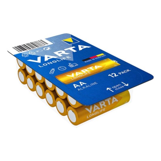 Μπαταρία Alkaline Varta Longlife AA LR06 (12 τεμ.) Μπαταρία Alkaline Varta Longlife AA LR06 (12 τεμ.)