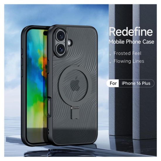 Θήκη TPU & PC Dux Ducis Aimo Magnetic MagSafe με Stand Apple iPhone 16 Plus Μαύρο Θήκη TPU & PC Dux Ducis Aimo Magnetic MagSafe με Stand Apple iPhone 16 Plus Μαύρο