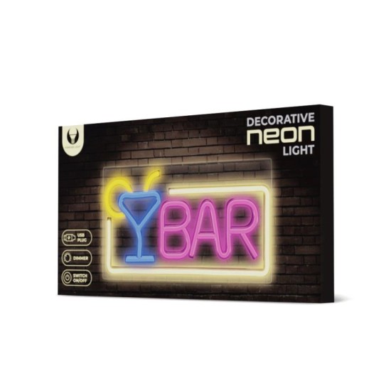 Neon Plexi Forever Light FPNE01X BAR (USB, On/Off & Dimmer) Πολύχρωμο Neon Plexi Forever Light FPNE01X BAR (USB, On/Off & Dimmer) Πολύχρωμο