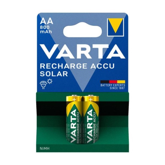 Μπαταρία Επαναφορτιζόμενη Varta AA 800mAh NiMH Solar (2 τεμ.) Μπαταρία Επαναφορτιζόμενη Varta AA 800mAh NiMH Solar (2 τεμ.)