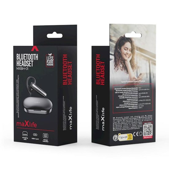 True Wireless Ακουστικά Bluetooth Business Maxlife MXBH-01 Μαύρο True Wireless Ακουστικά Bluetooth Business Maxlife MXBH-01 Μαύρο