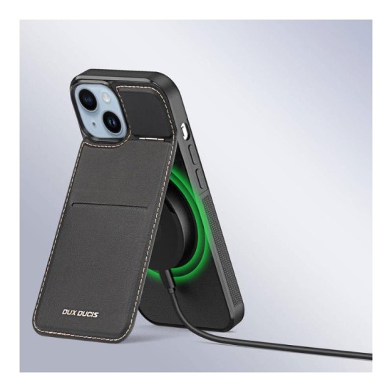 Θήκη Δερμάτινη Dux Ducis Rafi Mag 3 σε 1 MagSafe RFID Blocker Apple iPhone 14 Plus με Stand Μαύρο Θήκη Δερμάτινη Dux Ducis Rafi Mag 3 σε 1 MagSafe RFID Blocker Apple iPhone 14 Plus με Stand Μαύρο