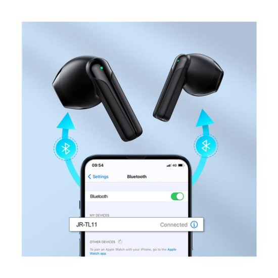 True Wireless Ακουστικά Bluetooth Joyroom JR-TL11 ENC Μαύρο True Wireless Ακουστικά Bluetooth Joyroom JR-TL11 ENC Μαύρο