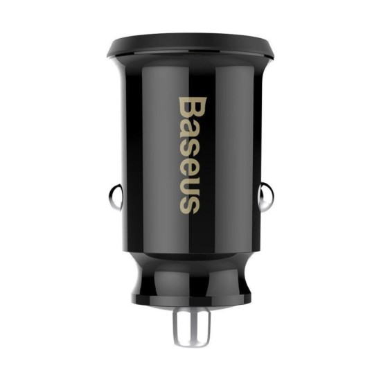 Φορτιστής Αυτοκινήτου Baseus Grain με Διπλή Έξοδο 2xUSB A Μαύρο Φορτιστής Αυτοκινήτου Baseus Grain με Διπλή Έξοδο 2xUSB A Μαύρο