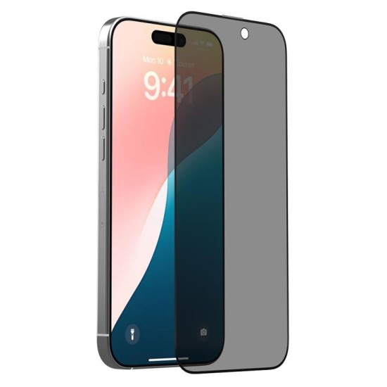 Tempered Glass Full Face Privacy Devia Apple iPhone 16 Van Μαύρο (1 τεμ.) Tempered Glass Full Face Privacy Devia Apple iPhone 16 Van Μαύρο (1 τεμ.)
