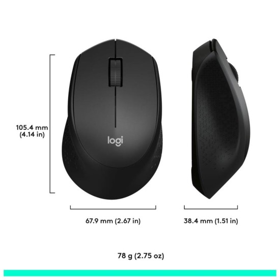 Ασύρματο Ποντίκι Logitech M331 Silent Plus Μαύρο Ασύρματο Ποντίκι Logitech M331 Silent Plus Μαύρο
