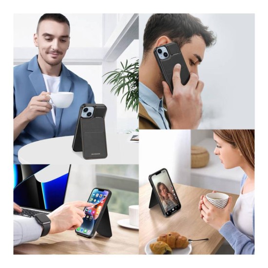 Θήκη Δερμάτινη Dux Ducis Rafi Mag 3 σε 1 MagSafe RFID Blocker Apple iPhone 14 Pro με Stand Μαύρο Θήκη Δερμάτινη Dux Ducis Rafi Mag 3 σε 1 MagSafe RFID Blocker Apple iPhone 14 Pro με Stand Μαύρο