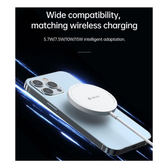 Ασύρματος Φορτιστής Devia EA239 15W για Smartphones Smart Ασημί Ασύρματος Φορτιστής Devia EA239 15W για Smartphones Smart Ασημί