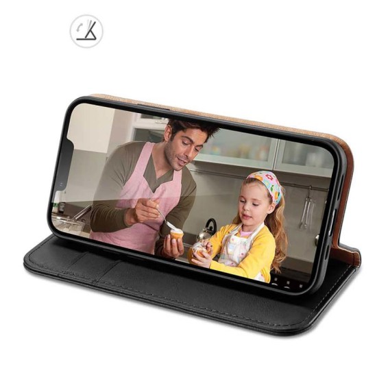 Θήκη Δερμάτινη Dux Ducis Hivo RFID Wallet Apple iPhone 15 Plus Μαύρο Θήκη Δερμάτινη Dux Ducis Hivo RFID Wallet Apple iPhone 15 Plus Μαύρο