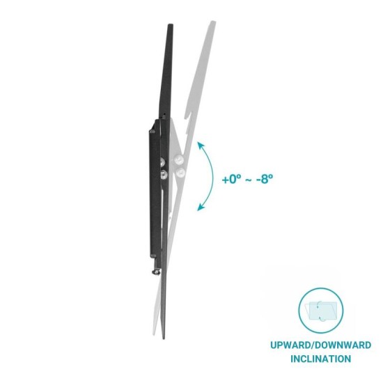 Επιτοίχια Βάση TV Holmios με Κλίση (37" έως 70") Μαύρο Επιτοίχια Βάση TV Holmios με Κλίση (37" έως 70") Μαύρο