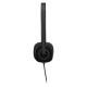 Ενσύρματα Ακουστικά Κεφαλής Logitech H151 με Μικρόφωνο Μαύρο Ενσύρματα Ακουστικά Κεφαλής Logitech H151 με Μικρόφωνο Μαύρο