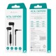 Hands Free Stereo Devia EM103 Metal 3.5mm Kintone Μαύρο Hands Free Stereo Devia EM103 Metal 3.5mm Kintone Μαύρο