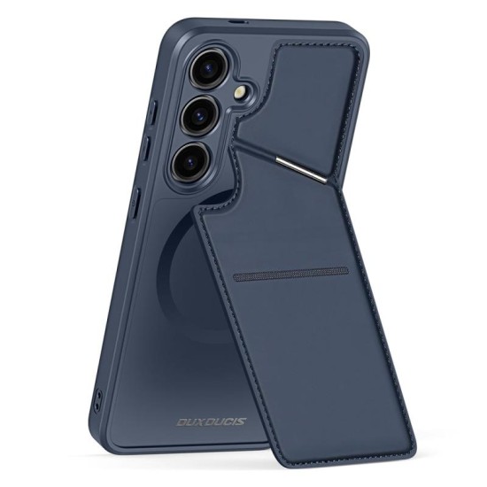 Θήκη Δερμάτινη Dux Ducis Rafi II Mag 3 σε 1 MagSafe RFID Blocker Samsung S926B Galaxy S24 Plus 5G με Stand Μπλε Θήκη Δερμάτινη Dux Ducis Rafi II Mag 3 σε 1 MagSafe RFID Blocker Samsung S926B Galaxy S24 Plus 5G με Stand Μπλε