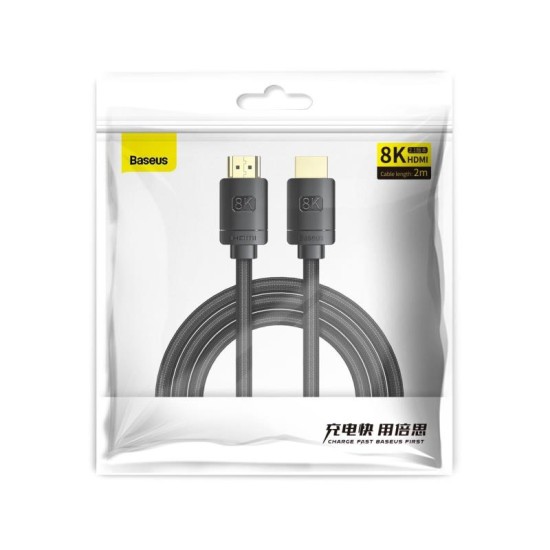 Καλώδιο HDMI σε HDMI Baseus High Definition Series 8K 2m Μαύρο Καλώδιο HDMI σε HDMI Baseus High Definition Series 8K 2m Μαύρο