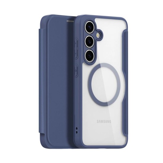 Θήκη Flip Dux Ducis Skin X Pro Wallet με Μαγνητικό Stand Samsung S931B Galaxy S25 5G Μπλε