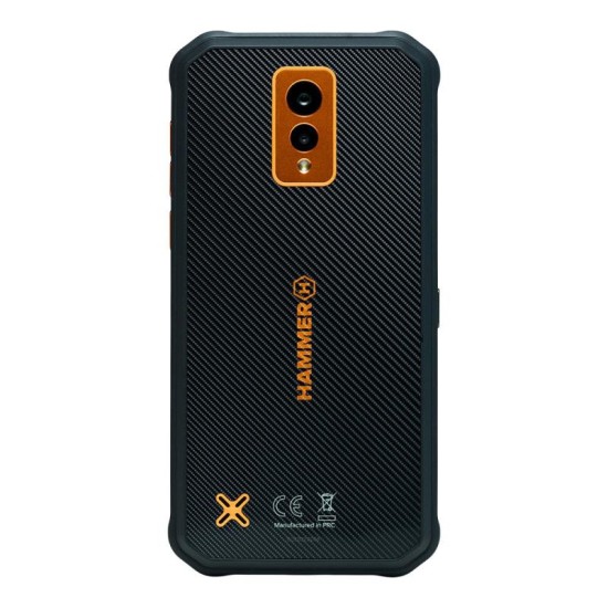 Κινητό Τηλέφωνο Hammer Energy X (Dual SIM) 64GB 4GB RAM Μαύρο-Πορτοκαλί