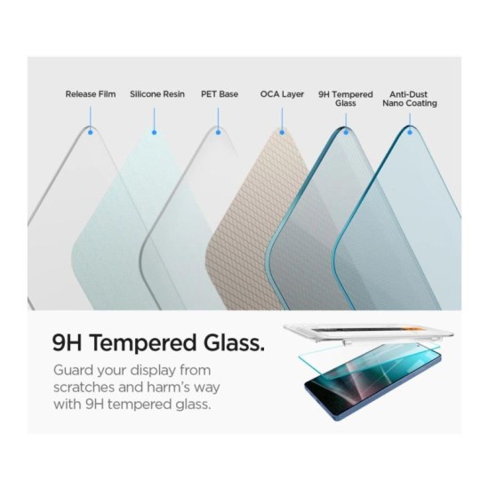 Tempered Glass Full Face Spigen Glas.tR EZ-FIT Samsung S938B Galaxy S25 Ultra 5G (2 τεμ.) Tempered Glass Full Face Spigen Glas.tR EZ-FIT Samsung S938B Galaxy S25 Ultra 5G (2 τεμ.)
