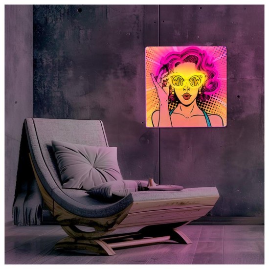 Neon ART LED Forever Light FLA02 POWER WOMAN (USB/Μπαταρίας & On/Off) Κίτρινο-Μωβ Neon ART LED Forever Light FLA02 POWER WOMAN (USB/Μπαταρίας & On/Off) Κίτρινο-Μωβ
