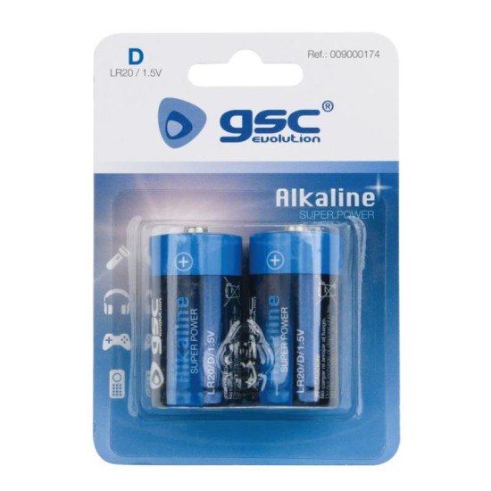 Μπαταρία GSC Alkaline Super Power D LR20 (2 τεμ.) Μπαταρία GSC Alkaline Super Power D LR20 (2 τεμ.)