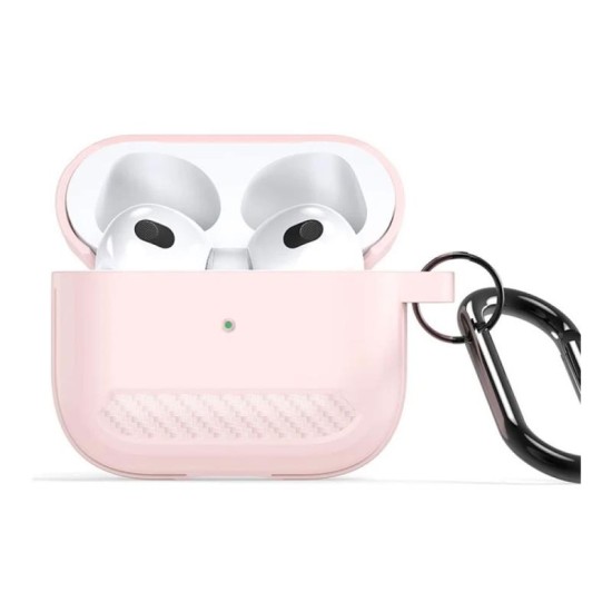Θήκη TPU Dux Ducis PECB Apple AirPods 3 με Γάντζο Ροζ Θήκη TPU Dux Ducis PECB Apple AirPods 3 με Γάντζο Ροζ