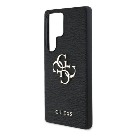 Θήκη PU Guess Samsung Galaxy S25 Ultra Hardcase Grained Big Logo 4G Μαύρο Θήκη PU Guess Samsung Galaxy S25 Ultra Hardcase Grained Big Logo 4G Μαύρο