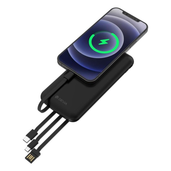 Φορτιστής Ανάγκης Devia EP096 10000mAh με 4 Ενσωματωμένα Καλώδια Kintone Μαύρο Φορτιστής Ανάγκης Devia EP096 10000mAh με 4 Ενσωματωμένα Καλώδια Kintone Μαύρο