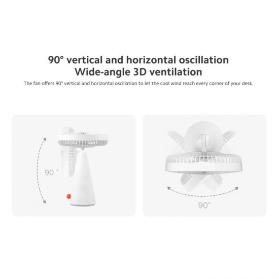 Επιτραπέζιος Ανεμιστήρας Xiaomi Rechargeable Mini Fan BHR6089GL Λευκό Επιτραπέζιος Ανεμιστήρας Xiaomi Rechargeable Mini Fan BHR6089GL Λευκό